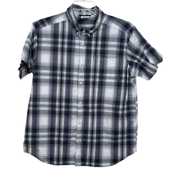 Columbia Button Down Shirt Regular Fit Plaid Mens Size Large Outdoor Lightweight - Picture 2 of 6